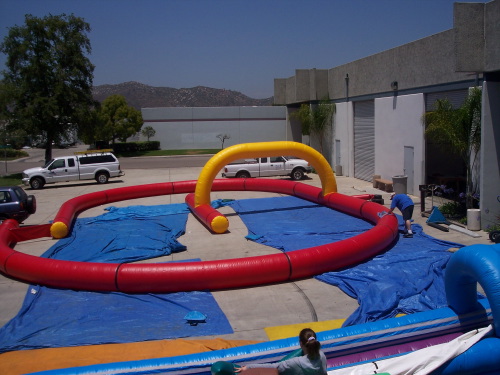Inflatable Interactive Games inflatable race track